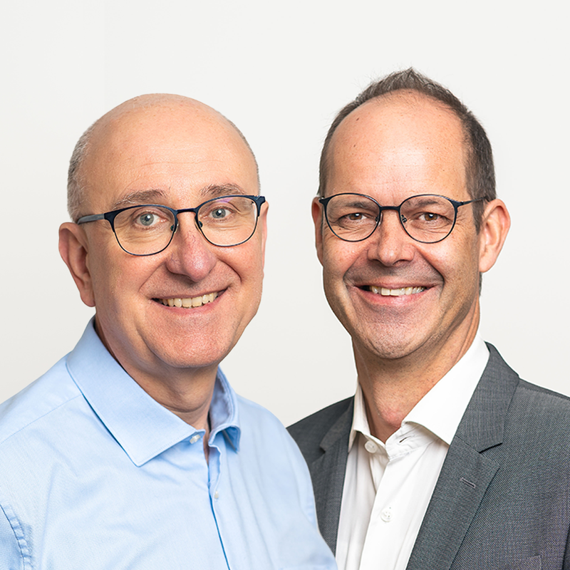 Porträts von Michel Rohrbach und Alexander Gerlings