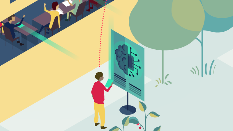 Illustration der Educa zur KI