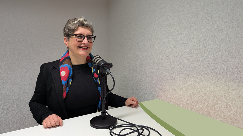 Susanne Hardmeier im Podcast-Studio