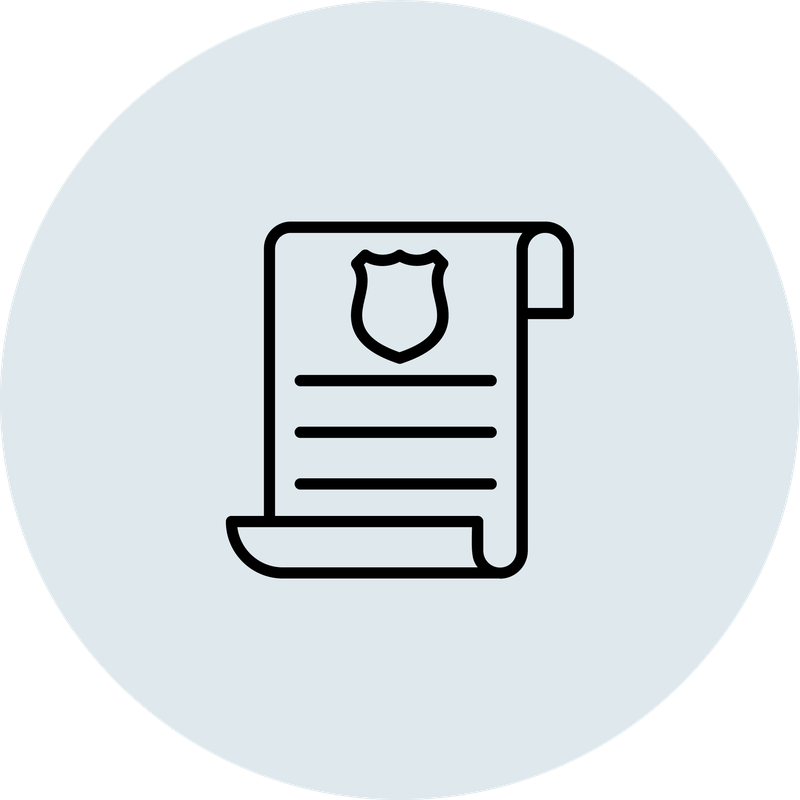 Icon: rechtliches Dokument