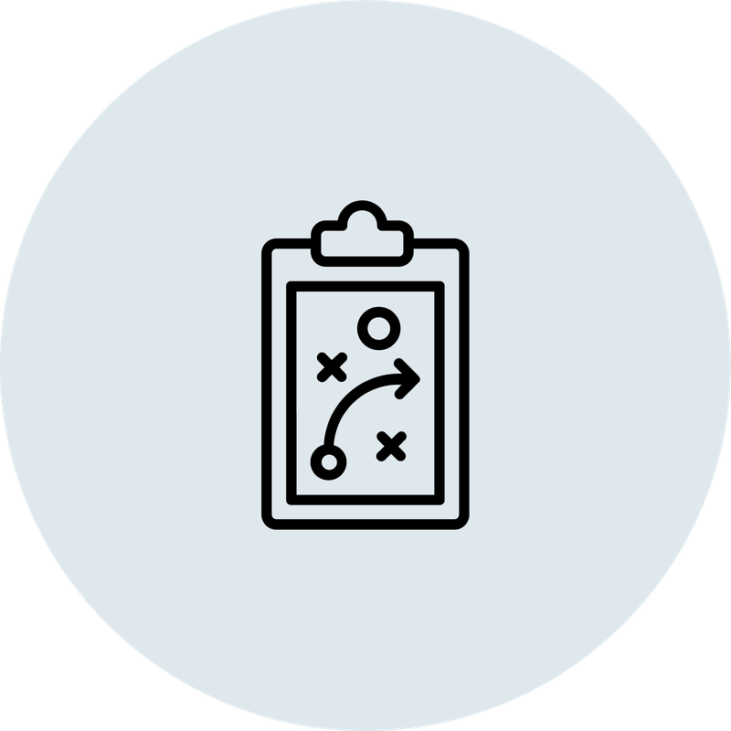 Icon: Klemmbrett mit Diagram