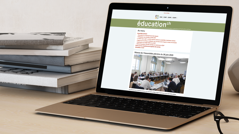 Laptop mit Ansicht EDK Newsletter