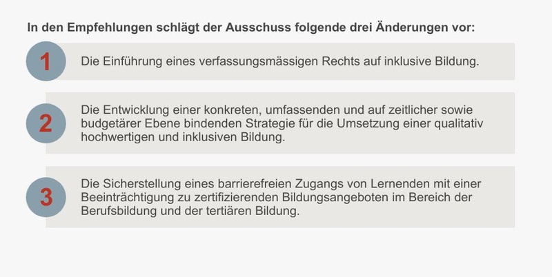 Änderungsvorschlag aus den Empfehlungen des Ausschusses