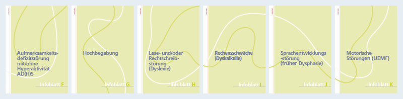 Covers der Informationsblätter